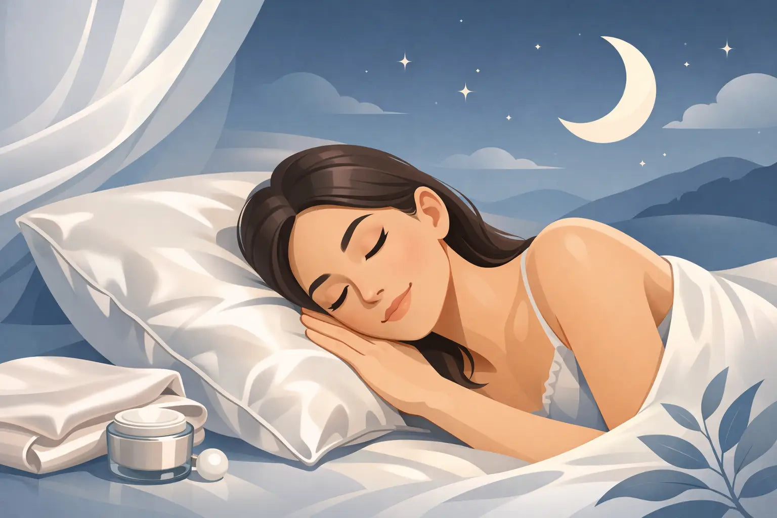 La soie aide-t-elle la peau la nuit ?