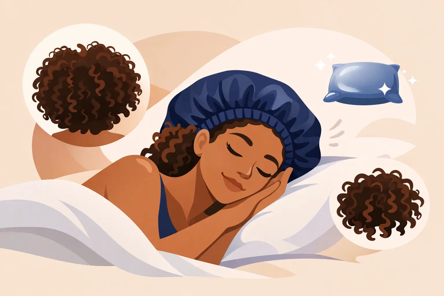 Bonnet en soie cheveux bouclés: est-ce utile ?