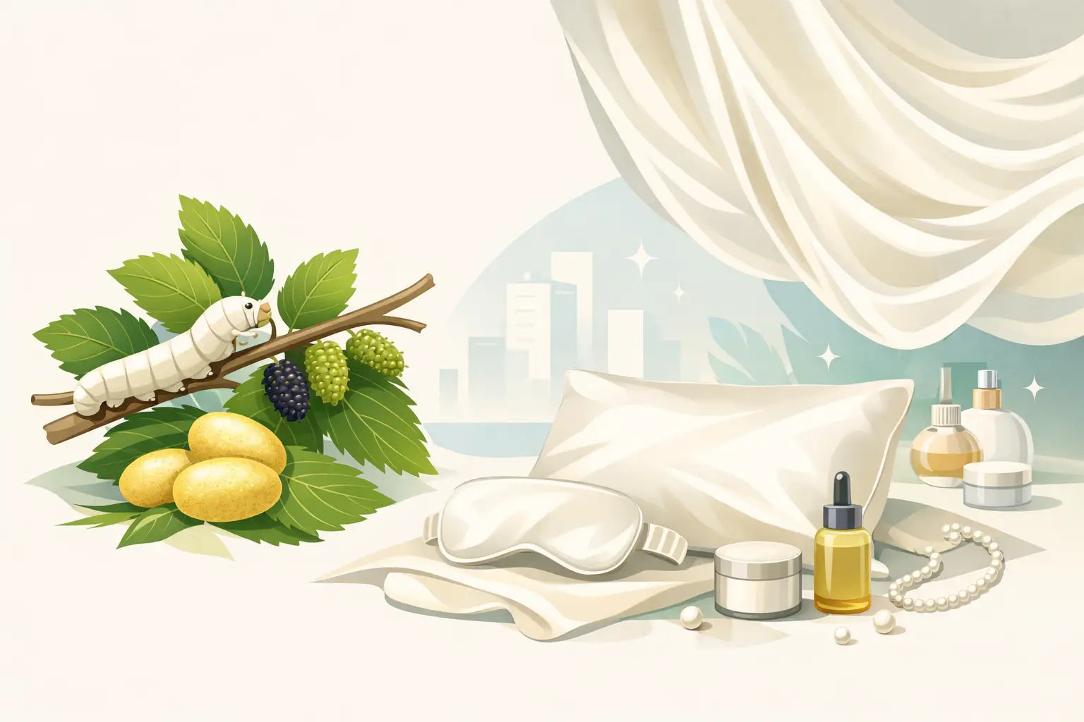Guide du tissu en soie de mûrier au quotidien Image