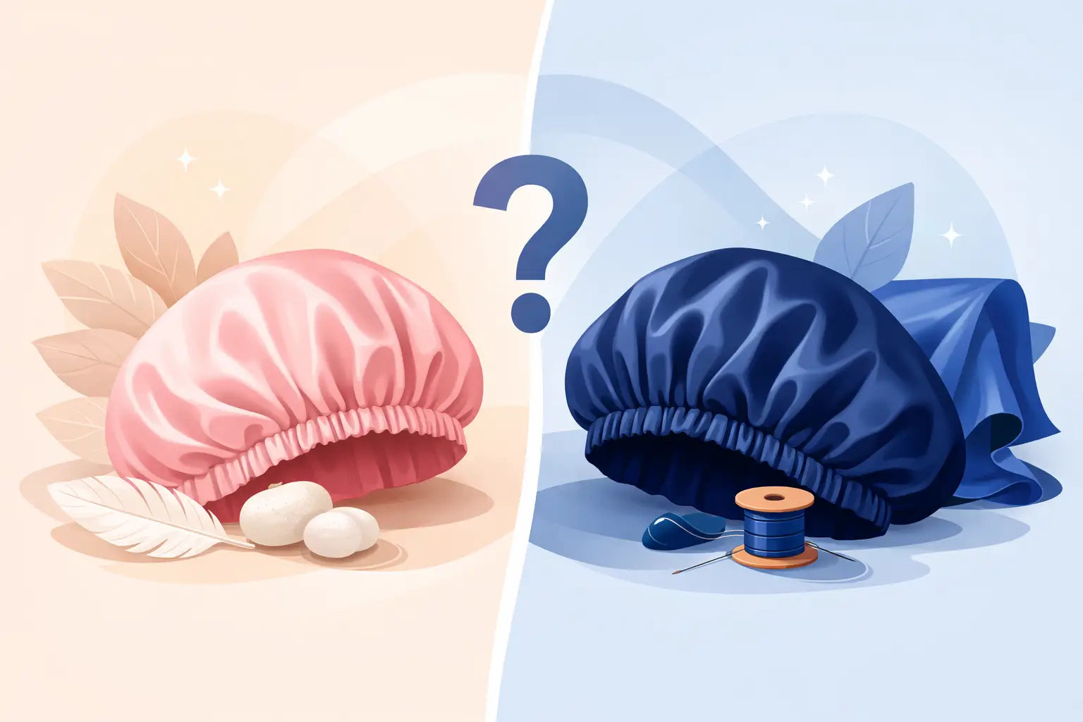 Bonnet en soie ou satin, lequel choisir ?