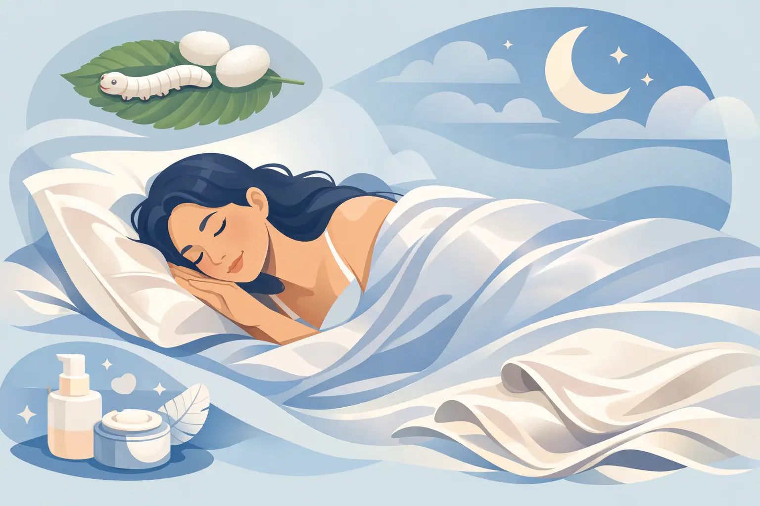 Pourquoi dormir sur de la soie ?