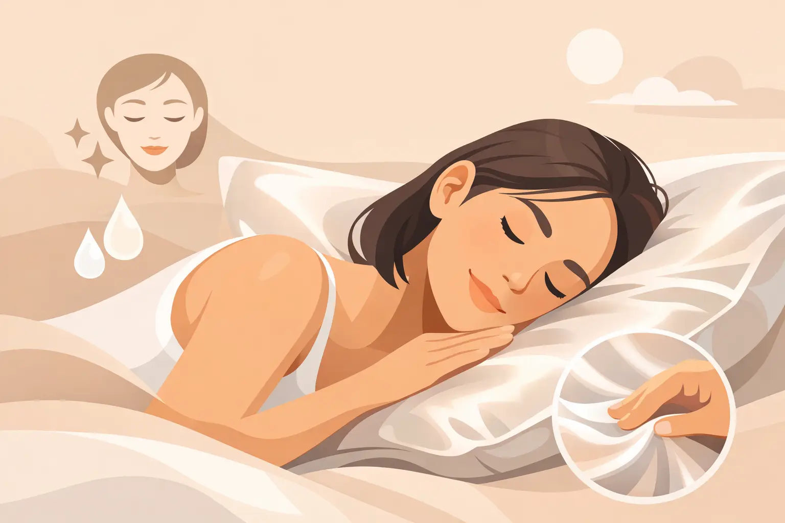 Taie en soie pour peau sensible: bon choix ? Image
