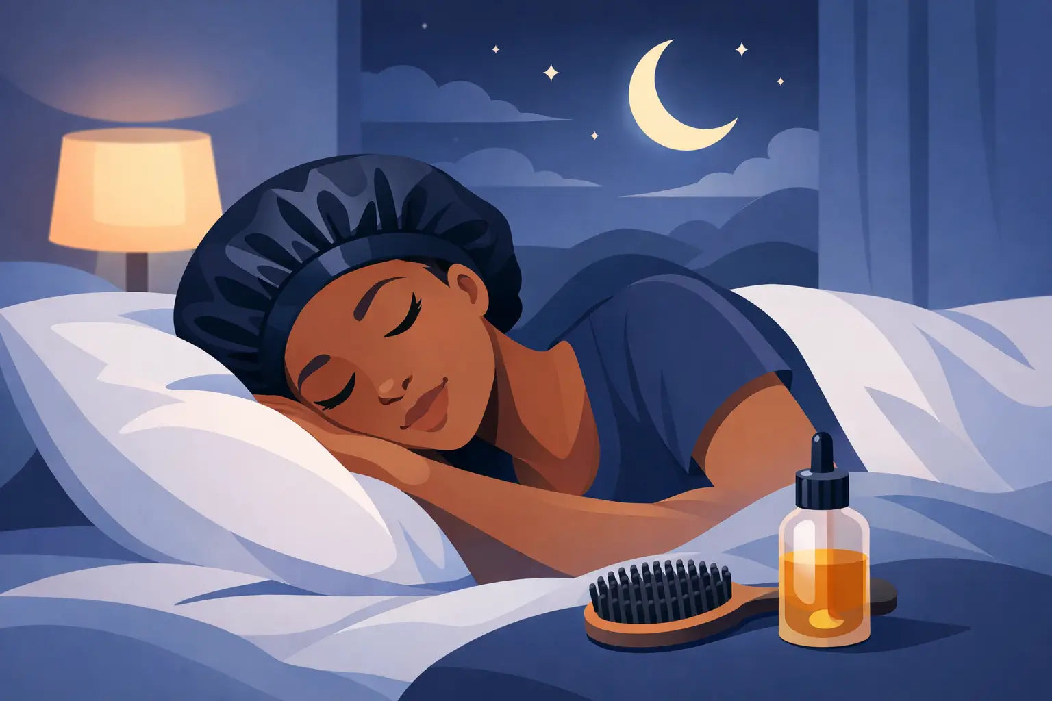 Le bonnet protège-t-il les cheveux la nuit ? Image