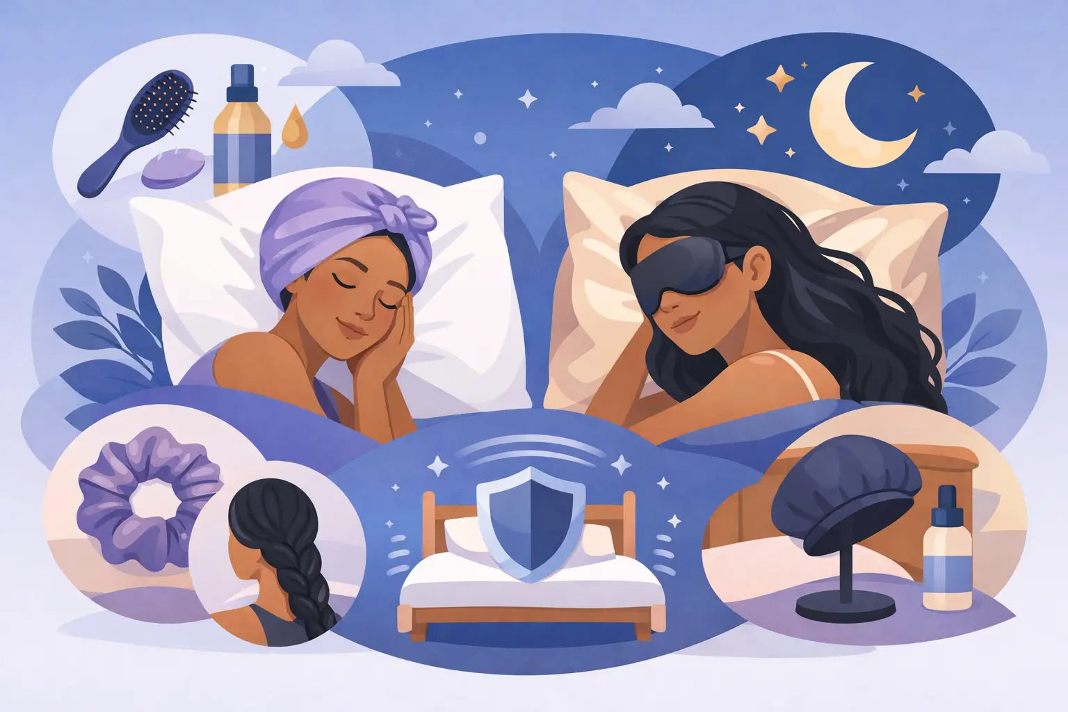 7 astuces pour protéger ses cheveux la nuit
