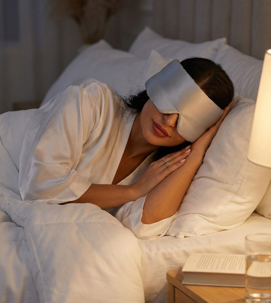Masque de Nuit En Soie de Mûrier