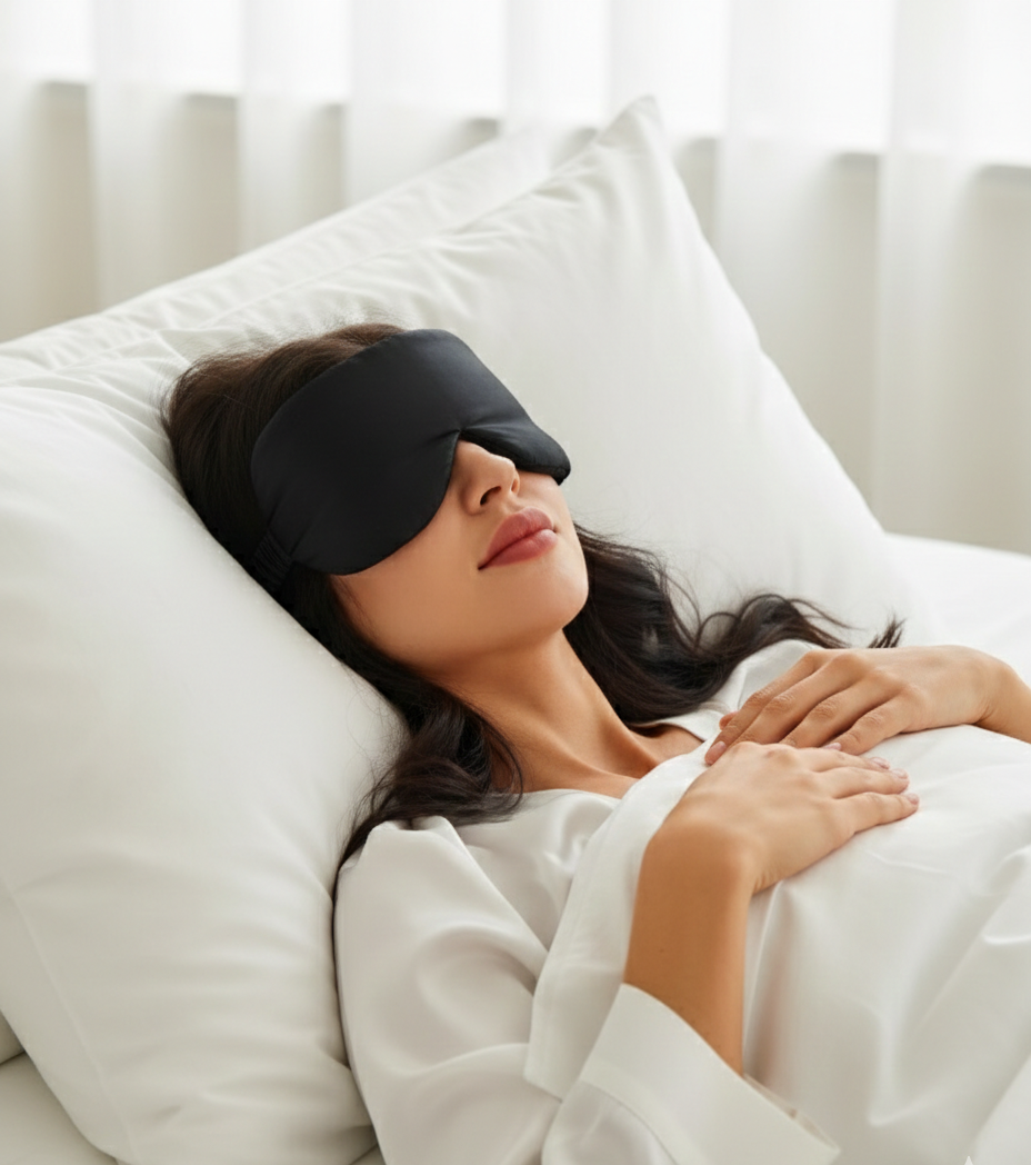 Masque de Nuit En Soie de Mûrier